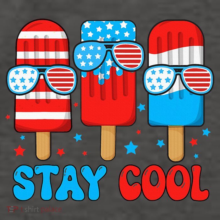 Stay Cool 4th July Popsicle Vector Backpack
