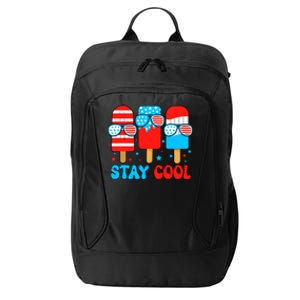 Stay Cool 4th July Popsicle Usa Flag American City Backpack