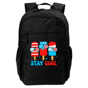 Stay Cool 4th July Popsicle Usa Flag American Daily Commute Backpack