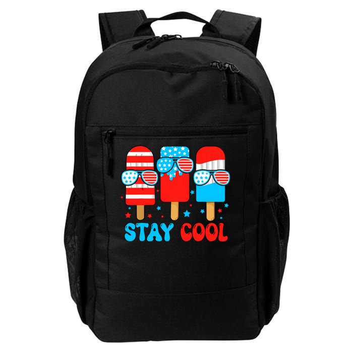 Stay Cool 4th July Popsicle Usa Flag American Daily Commute Backpack