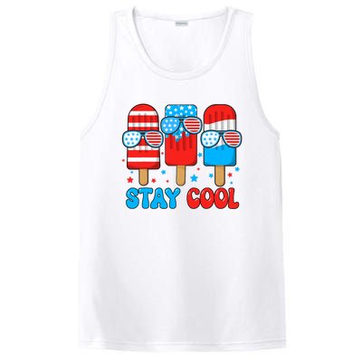 Stay Cool 4th July Popsicle Usa Flag PosiCharge Competitor Tank