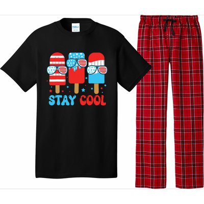 Stay Cool 4th July Popsicle American Flag Pajama Set