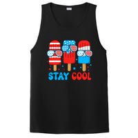 Stay Cool 4th July Usa Flag Funny Popsicle PosiCharge Competitor Tank