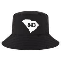 South Carolina 843 Area Code Cool Comfort Performance Bucket Hat