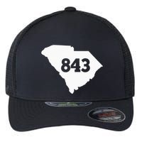 South Carolina 843 Area Code Flexfit Unipanel Trucker Cap