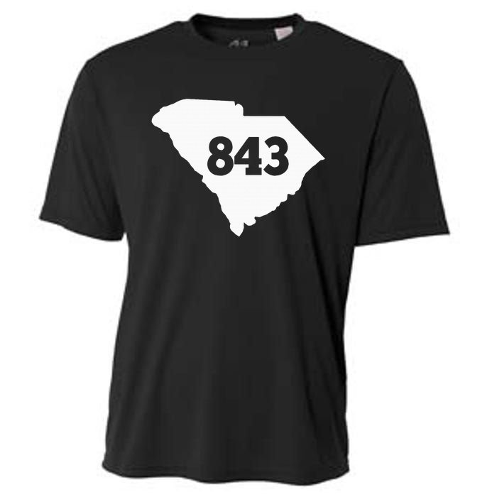 South Carolina 843 Area Code Cooling Performance Crew T-Shirt