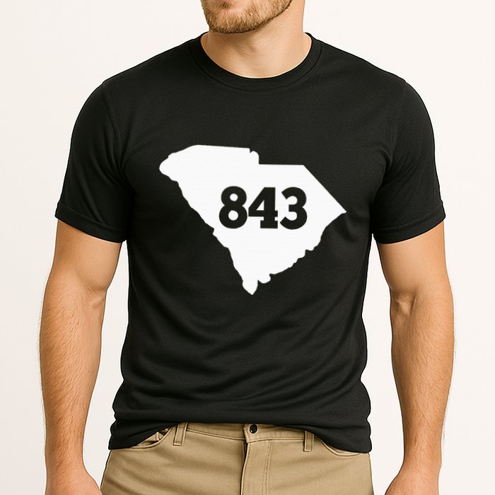 South Carolina 843 Area Code Performance Shirt