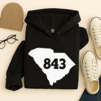 South Carolina 843 Area Code Hoodie