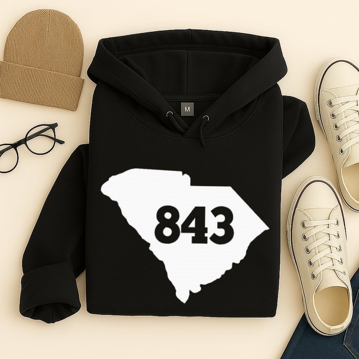 South Carolina 843 Area Code Hoodie
