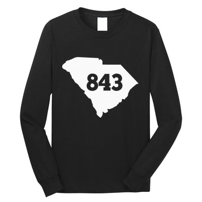 South Carolina 843 Area Code Long Sleeve Shirt