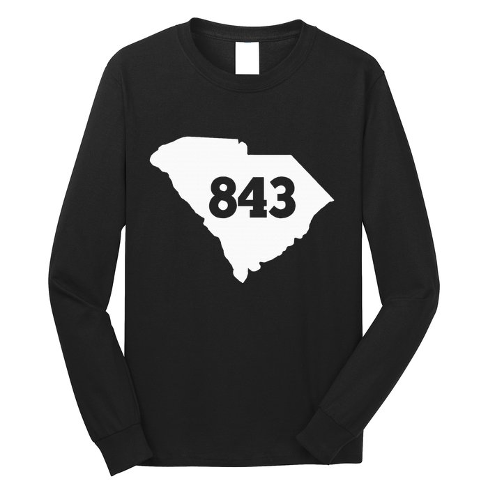 South Carolina 843 Area Code Long Sleeve Shirt