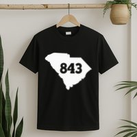 South Carolina 843 Area Code T-Shirt