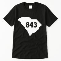 South Carolina 843 Area Code Tall T-Shirt