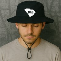 South Carolina 843 Area Code Bucket Hat
