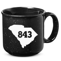 South Carolina 843 Area Code 15oz Campfire Ceramic Mug