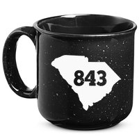 South Carolina 843 Area Code 15oz Campfire Ceramic Mug