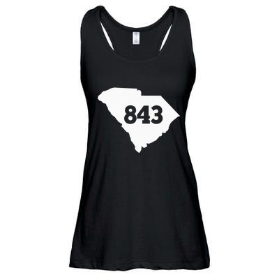 South Carolina 843 Area Code Ladies Essential Flowy Tank