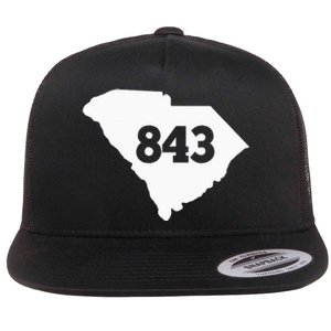 South Carolina 843 Area Code Flat Bill Trucker Hat