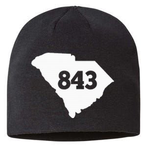 South Carolina 843 Area Code Sustainable Beanie