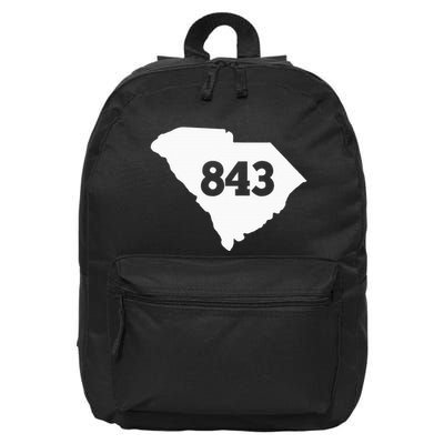 South Carolina 843 Area Code 16 in Basic Backpack