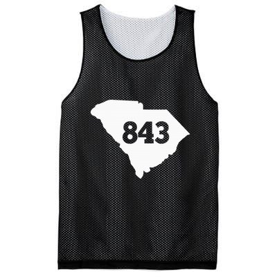 South Carolina 843 Area Code Mesh Reversible Basketball Jersey Tank