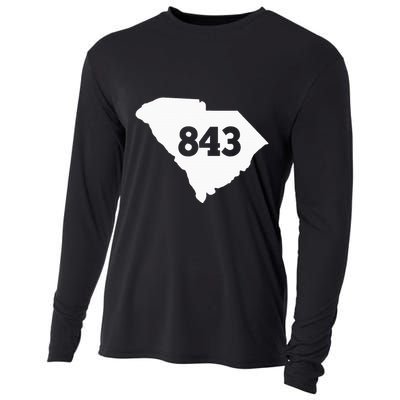 South Carolina 843 Area Code Cooling Performance Long Sleeve Crew