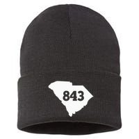 South Carolina 843 Area Code Sustainable Knit Beanie