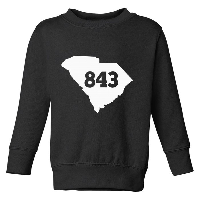 South Carolina 843 Area Code Toddler Sweatshirt