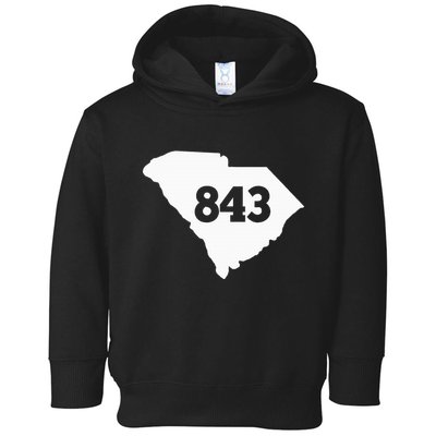 South Carolina 843 Area Code Toddler Hoodie