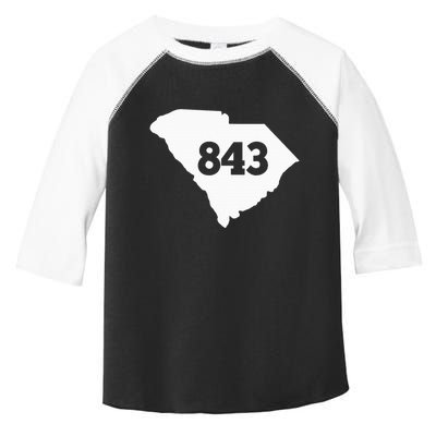 South Carolina 843 Area Code Toddler Fine Jersey T-Shirt