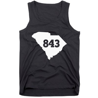 South Carolina 843 Area Code Tank Top