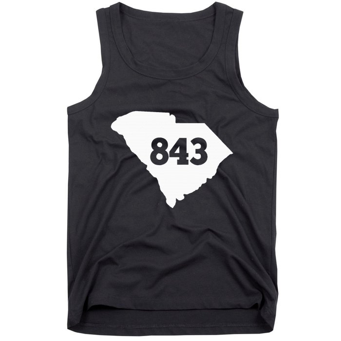 South Carolina 843 Area Code Tank Top