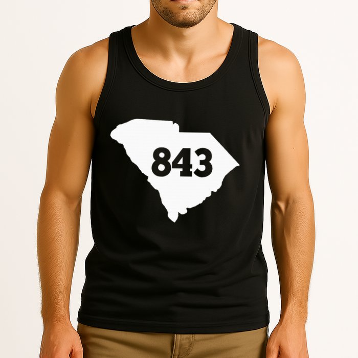 South Carolina 843 Area Code Tank Top