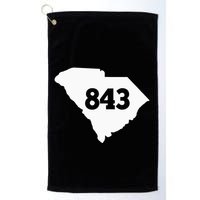 South Carolina 843 Area Code Golf Towel
