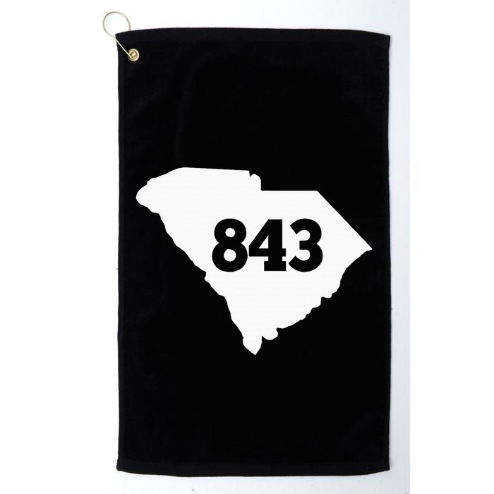 South Carolina 843 Area Code Golf Towel