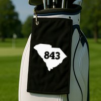 South Carolina 843 Area Code Golf Towel