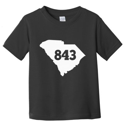South Carolina 843 Area Code Toddler T-Shirt
