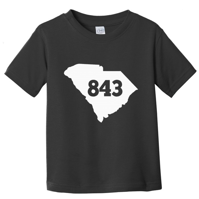South Carolina 843 Area Code Toddler T-Shirt