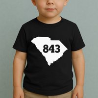 South Carolina 843 Area Code Toddler T-Shirt