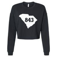South Carolina 843 Area Code Cropped Pullover Crew