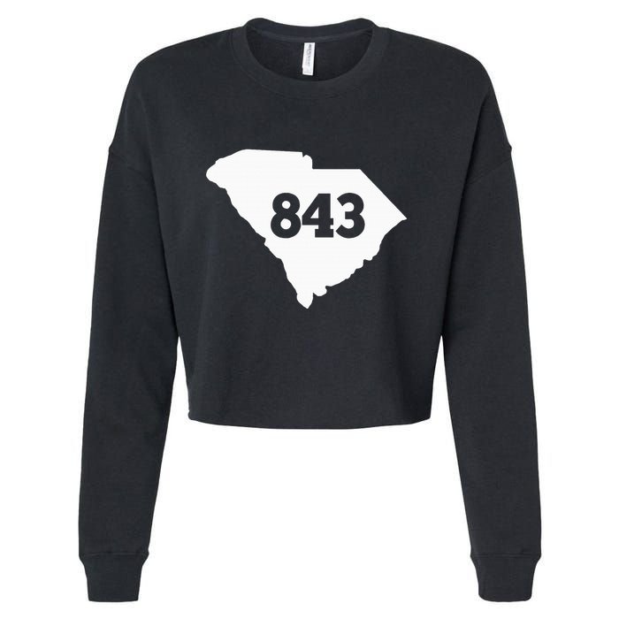 South Carolina 843 Area Code Cropped Pullover Crew
