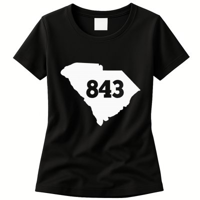 South Carolina 843 Area Code Womens T-Shirt