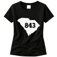 South Carolina 843 Area Code Womens T-Shirt