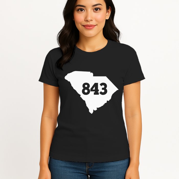 South Carolina 843 Area Code Womens T-Shirt