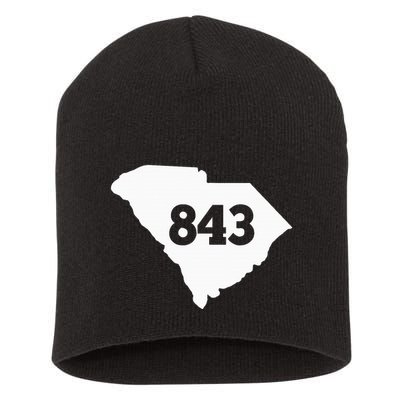 South Carolina 843 Area Code Short Acrylic Beanie