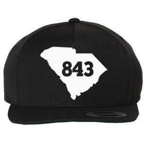 South Carolina 843 Area Code Wool Snapback Cap