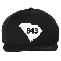 South Carolina 843 Area Code Wool Snapback Cap