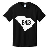 South Carolina 843 Area Code Kids T-Shirt