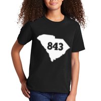 South Carolina 843 Area Code Kids T-Shirt