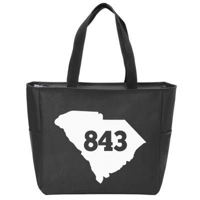South Carolina 843 Area Code Zip Tote Bag